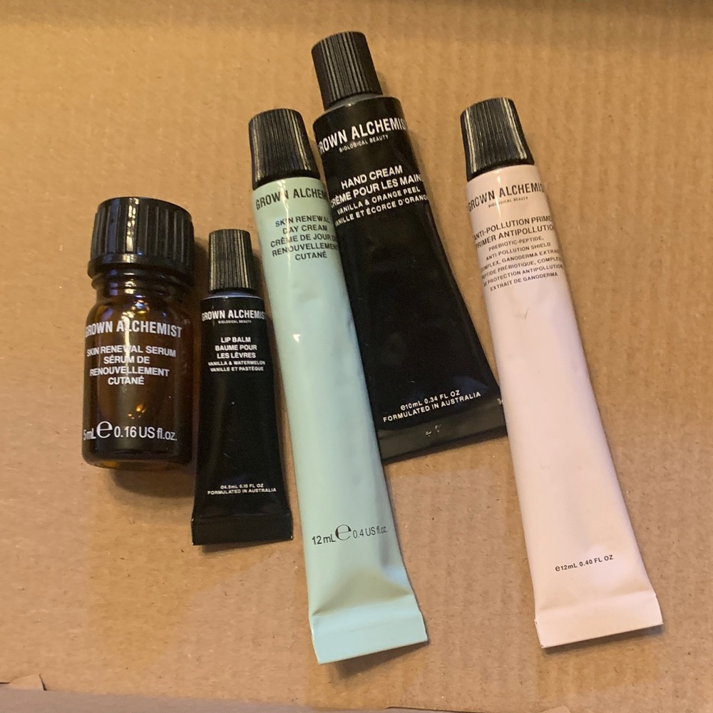Grown Alchemist Serum & Cream Set - Black, Cream, Blue